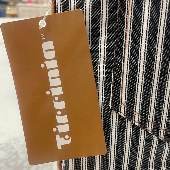 Blue and white striped denim refrigerated wine bag by TIRRINIA - Picture 3 of 7